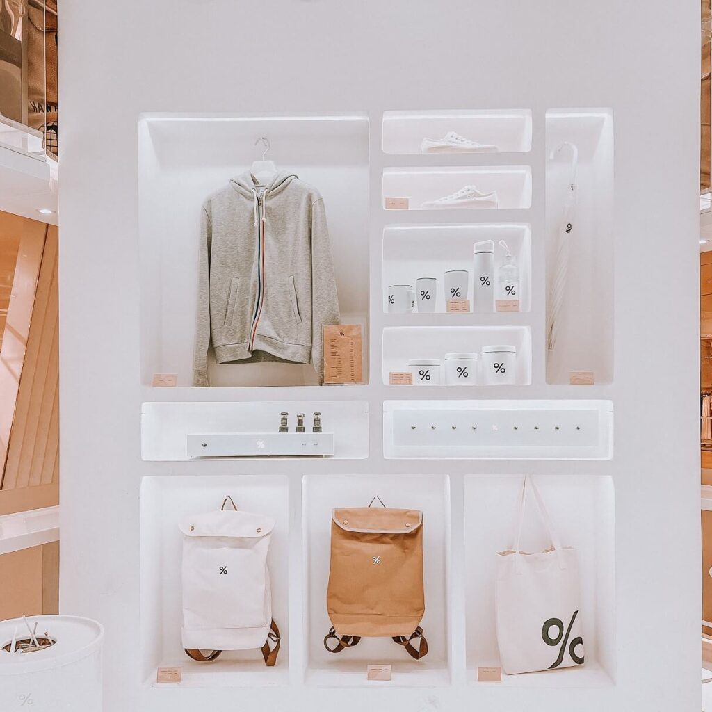 merchandise in modern minimal futuristic cafe 8jnzzen.jpg